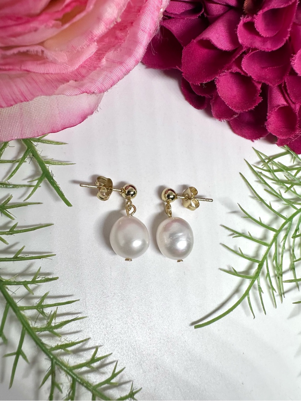 NEW⚜️Freshwater Pearl Single Drop Earrings